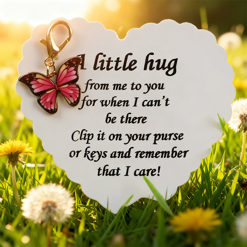 Elegant Butterfly Pendant with Message Card