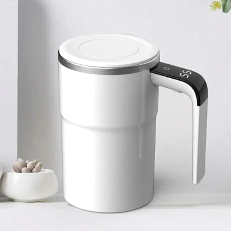 ☕Rechargeable Automatic Magnetic Stirring Coffee Mug Set with Digital Display