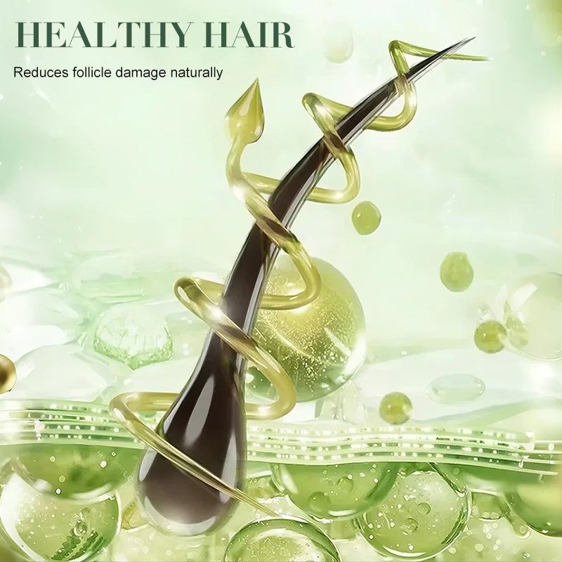 Hair Straightening & Softening Cream with Built-In Comb