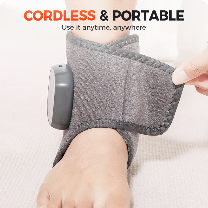 Value Bundle: Portable Ankle Massager with Heat & Vibration + Gua Sha Board