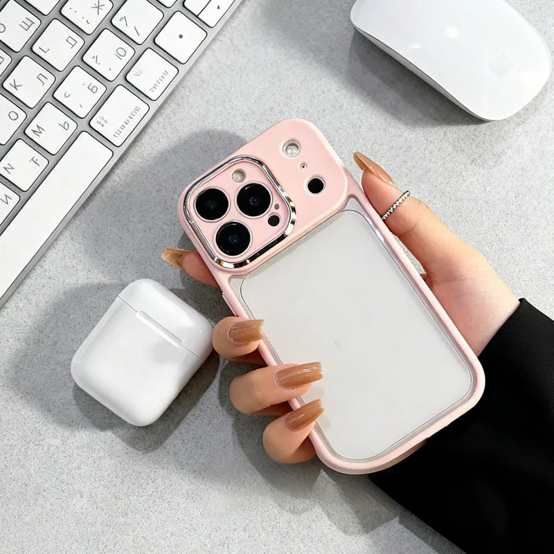 Solid-Colour Frosted Phone Case with Camera Control Cover