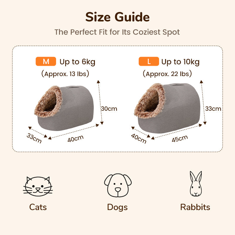 🥳2026 HOT SALE🥳💞50K+ SOLD!💥❄️🛡️ Flash Sale 50% Off! Cozy Pet Cave Bed – Your pet‘s safe haven for winter. Soft, warm & perfect for cuddle-up naps. Peace of mind for caring owners. 🛏️❤️