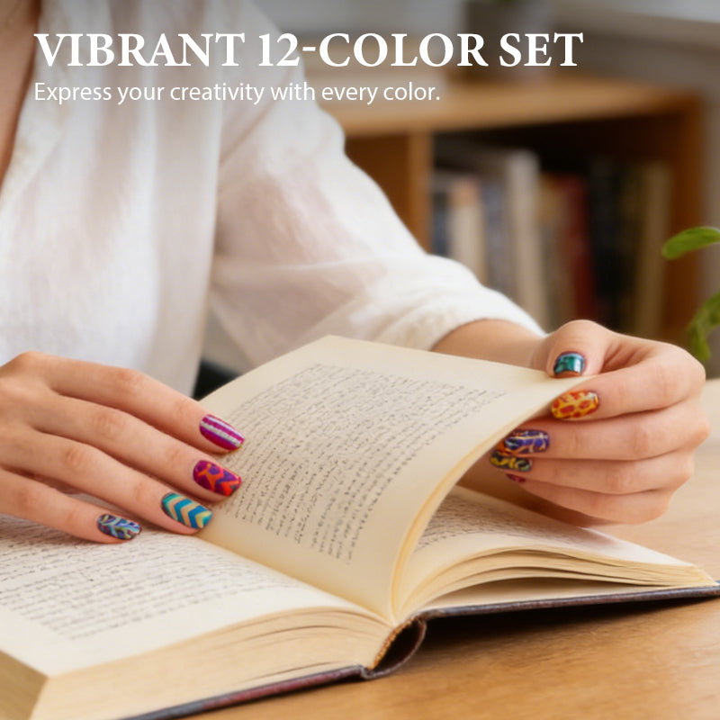 🩷❤️12-Color Acrylic Nail Art Pens Set🧡💛