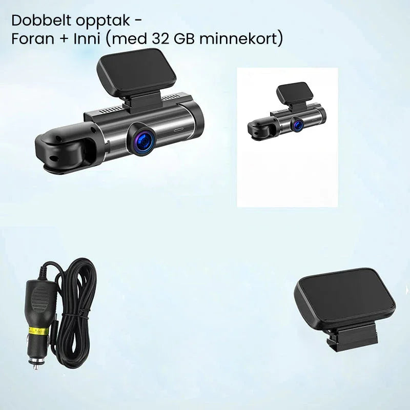 🚗📹Dash cam with 170° wide-angle and 1080p dual lens