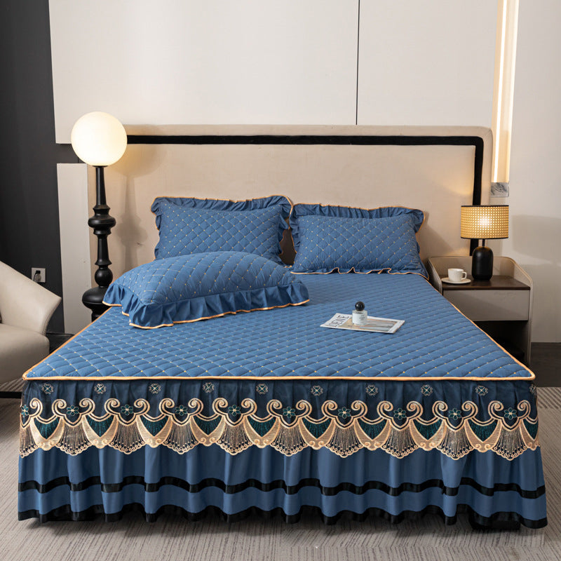 ⏳Limited-time 50% off⏰Ruffled Bed Sheet Skirt / Pillowcases🛏️