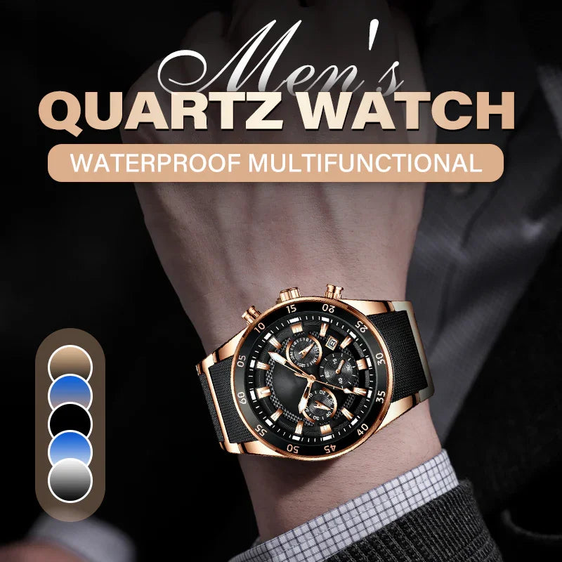 ⏳ LIMITED TIME OFFER⚡️!💎Men's High-End Business Multifunction Quartz Watch
