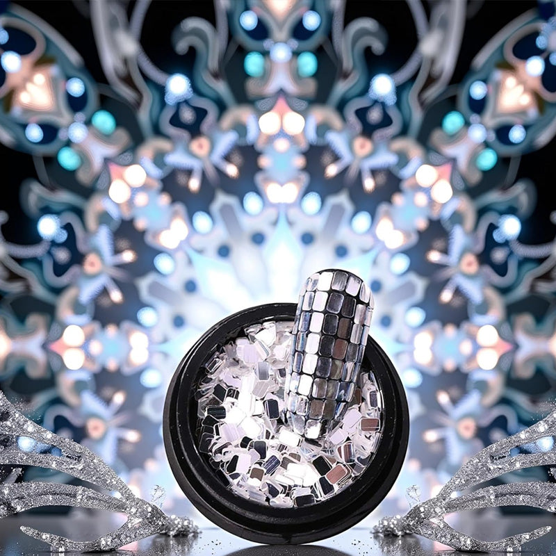 ✨50% OFF NOW! 🔥12-Color Square Glitter Nail Art Sequin Set🎉