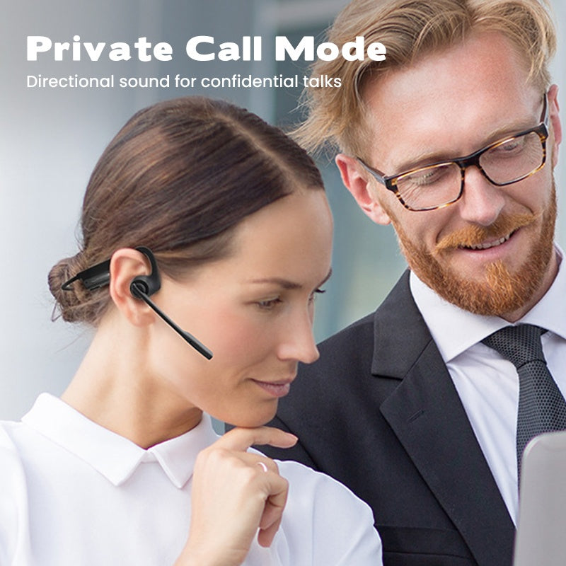 💎 50% OFF! 💎 Open-Ear Wireless Bluetooth Headset – Noise-Canceling Mic, 10H Battery & Bluetooth 5.3 🎧🚗