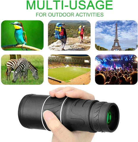 🔭 Professional Bifocal Monocular – 12x/24x Dual Zoom, HD Night Vision & Ultra-Compact for Travel 🌙✨