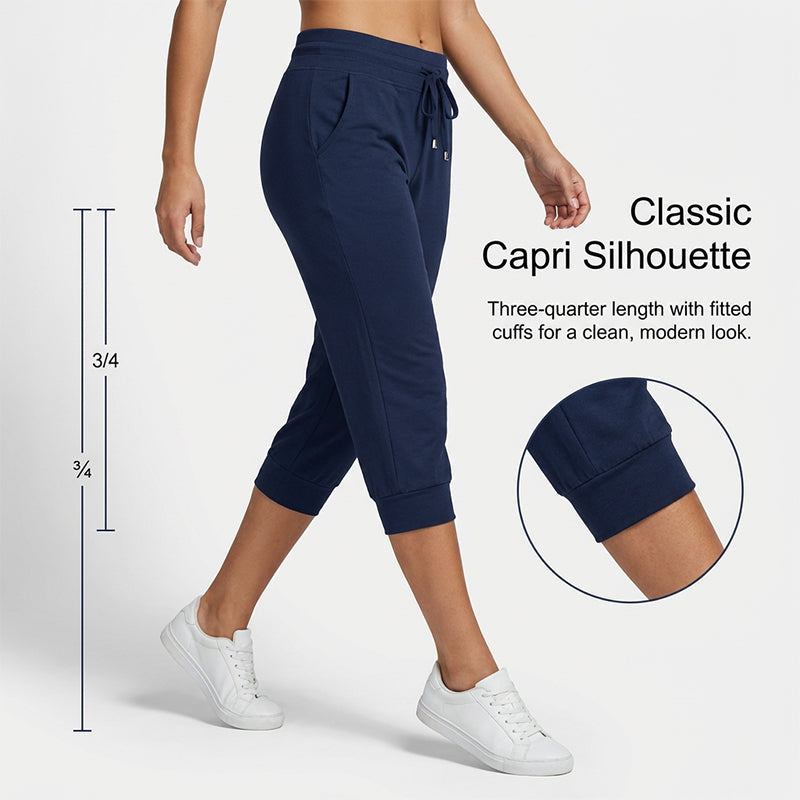 🩳 50% OFF NOW! 😴 Drawstring Waist Cropped Sweatpants for Lounging – Soft Fabric, Relaxed Fit & Comfortable ☁️
