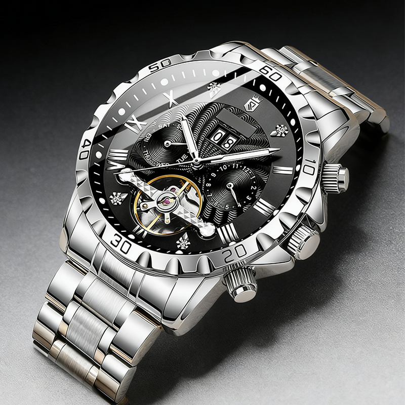 Men's Skeleton Automatic Mechanical Watch