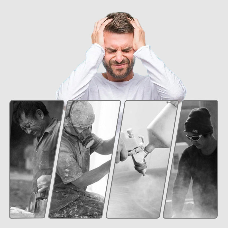 💎 50% OFF! 💎 Dust-Proof Integrated Respirator Mask – Dual-Tank Activated Carbon Filters, Industrial-Grade Gas & Dust Protection 🛡️🔥