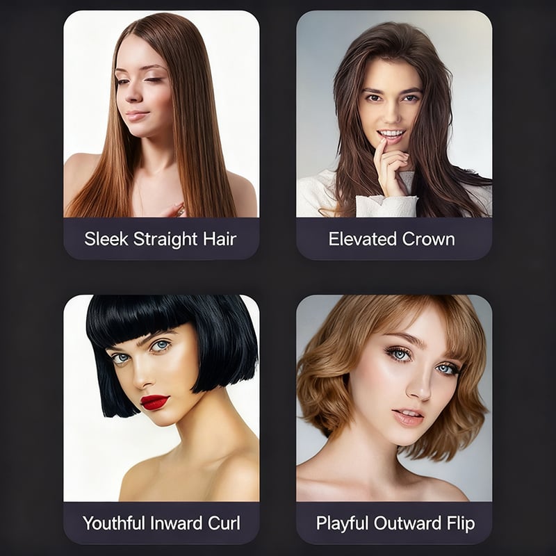 💖LAST DAY 49% OFF💖2-in-1 Straightening &Cordless hair straightener with LED display