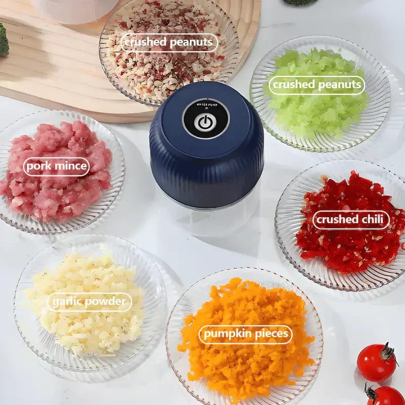 📢📢50% OFF !!!⏰Cordless Mini Electric Garlic Chopper – Powerful & Efficient, Easy Clean & Perfect for Kitchen 🔪