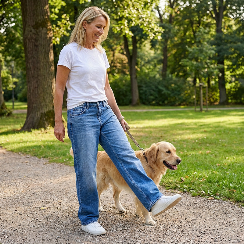 📢📢50%  OFF !! ⏰Effortless Chic Relaxed Fit Wide-Leg Jeans