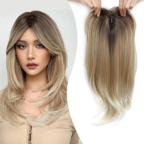 Top per Layered Hair Hairpieces with Bangs for Women with Thinning Hair