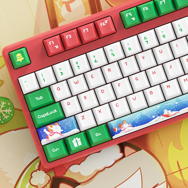 ACGAM Christmas Snowman PBT Cherry Profile Keycap Set 132 Keys