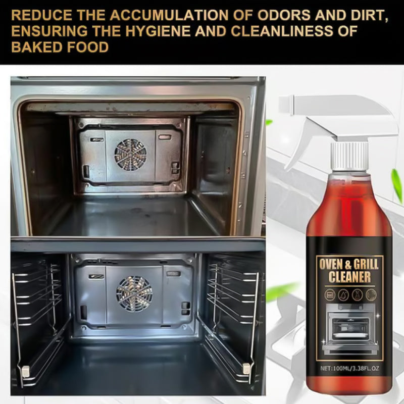 🧼 BUY 2 GET 1 FREE! ✨ Oven & Grill Cleaner Spray – Dissolves Grease in 5 Mins, No Scrubbing & Eliminates Odors 🔥