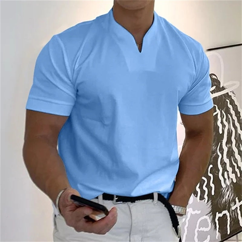 ⏰ Now only 50% off! 💎 Men Gentlemans Business Short Sleeve Fitness T-shirt
