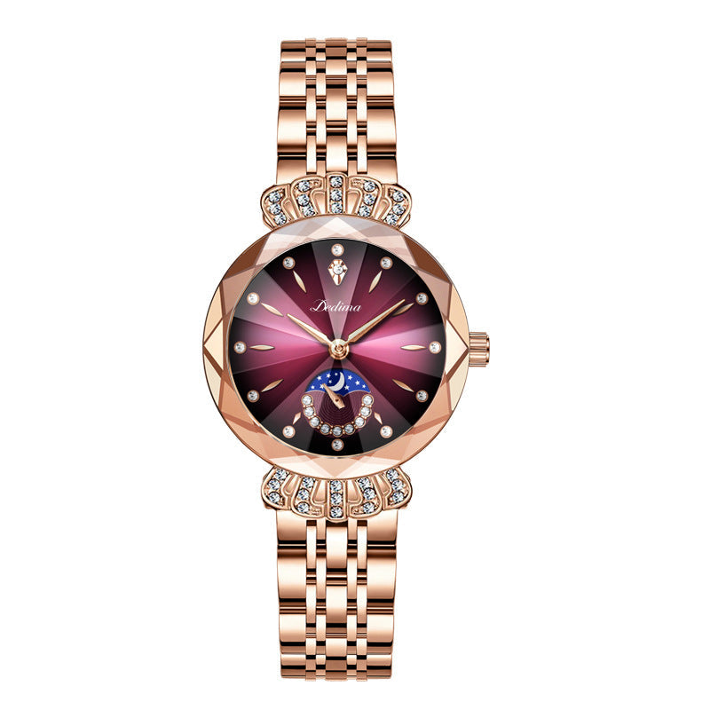 ⏳Time-Limited Special⏰Fashionable Diamond Moon Star Watch for Women🌟
