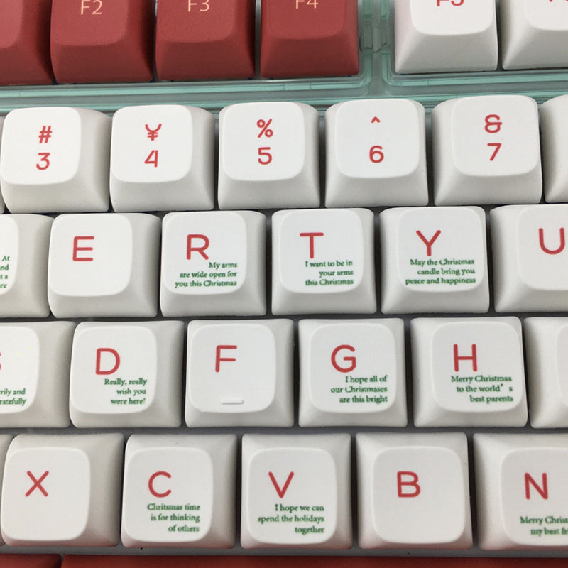 ACGAM Christmas PBT XDA Profile Keycap Set 136 Keys