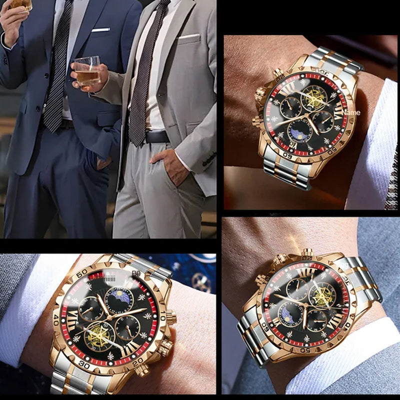 🔥Hot Sale🔥Men's Luminous Waterproof Flywheel Quartz Watch (50% OFF)