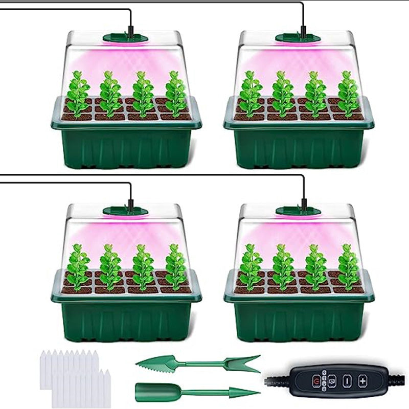 ⏰Limited offer 50% Discount🔥Seed Starter Trays with Grow Light