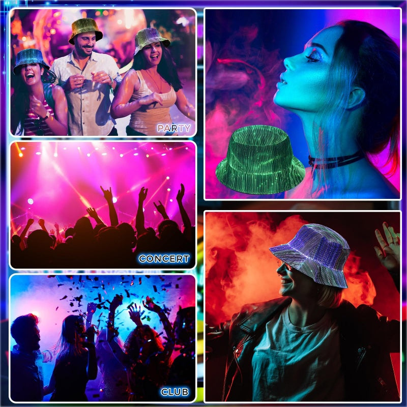 ⏳Time-Limited Special⏰| Glowing Fiber Optic Bucket Hat | Light Up the Night