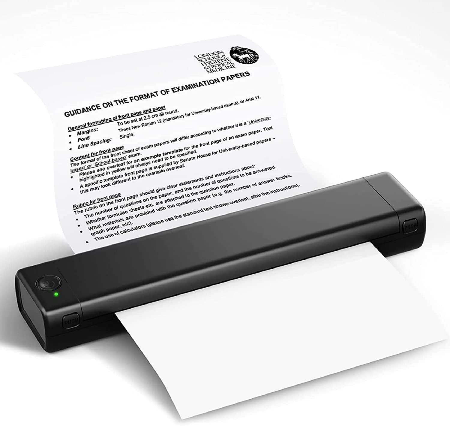 Portable wireless printer, ideal for on the go, D810 Bluetooth thermal printer, supports US letter paper size 8.5 x 11 inches, including printers for tattoo studios and offices.