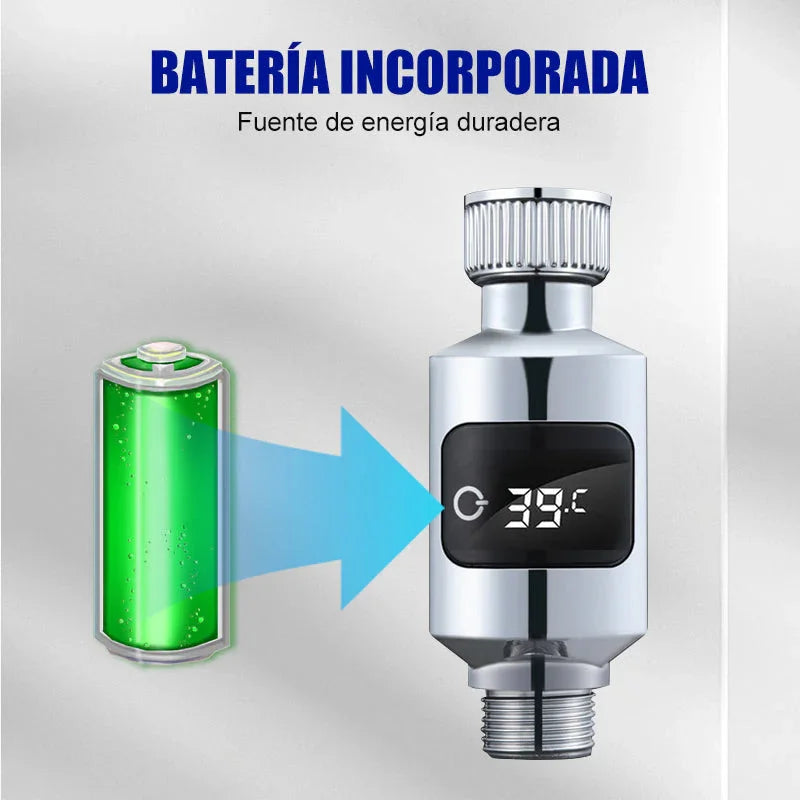 High-Accuracy LED Shower Thermometer