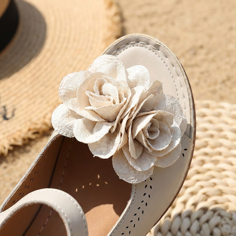 👡 56% OFF NOW! 🌸 Women's 3D Floral Peep-Toe Block Heel Sandals – Comfortable Heel, Adjustable Strap & Elegant Style 👠