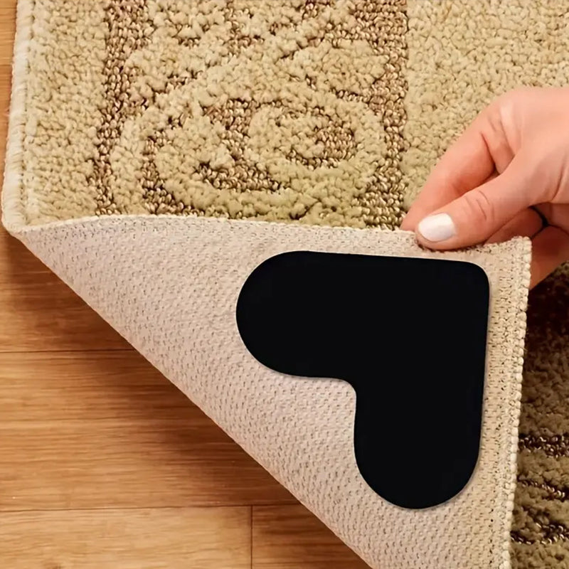 Heart-Shaped Reusable Non-Slip Rug Grippers
