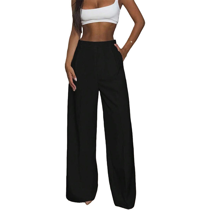 Women's High-Waisted Wide-Leg Pants