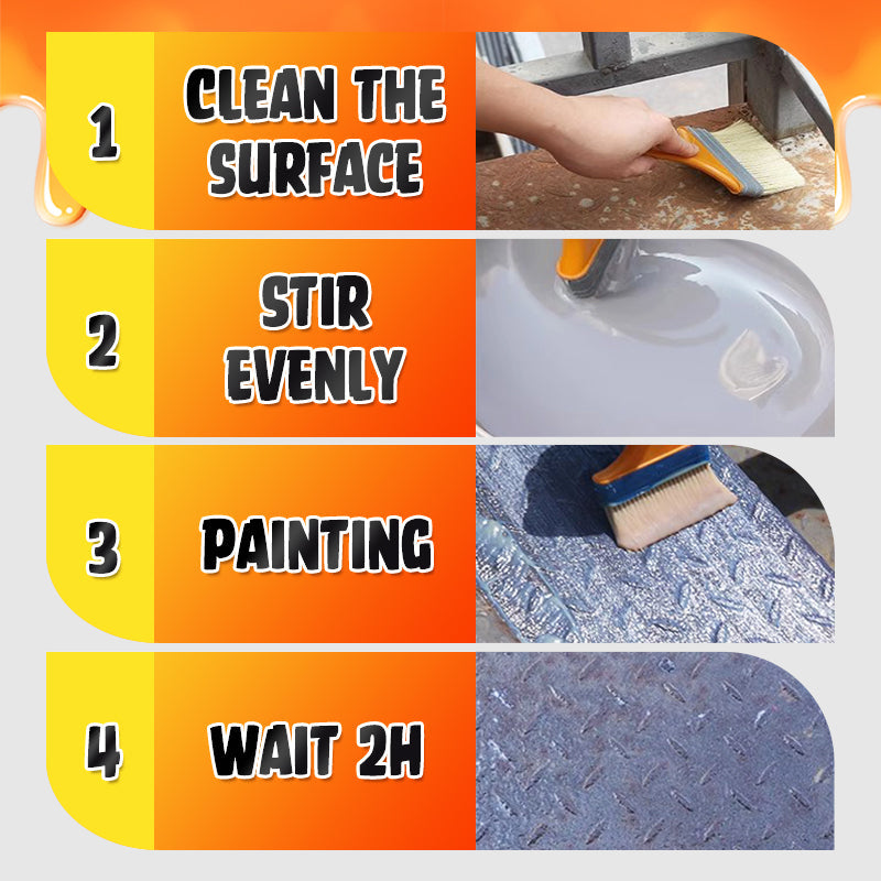 ⏰ Now only 50% off!🔥Rustproof Metal Paint|One tin covers 2.3m²