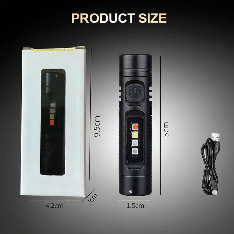 Multi-Functional Aluminum Alloy Mini Flashlight