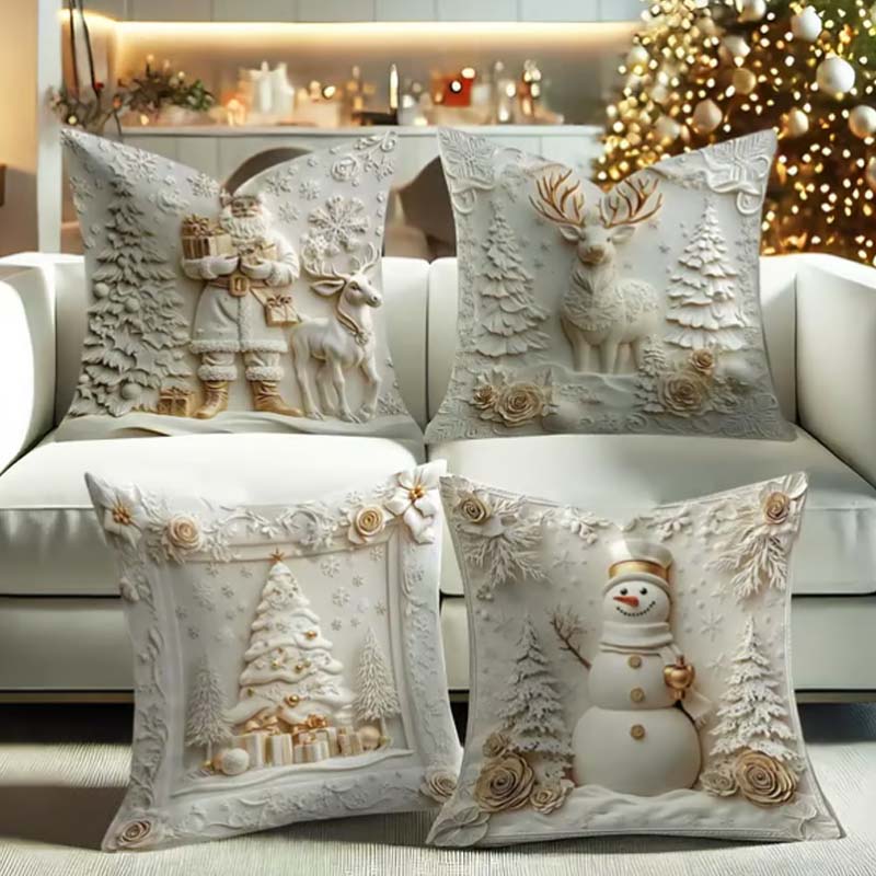 Elegant Christmas Decorative Pillow Covers (50% OFF)