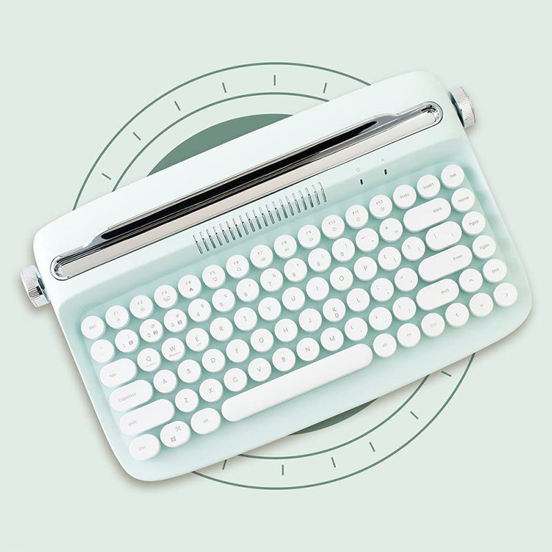 ACGAM ACTTO B303 Typewriter Retro Bluetooth Membrane Keyboard