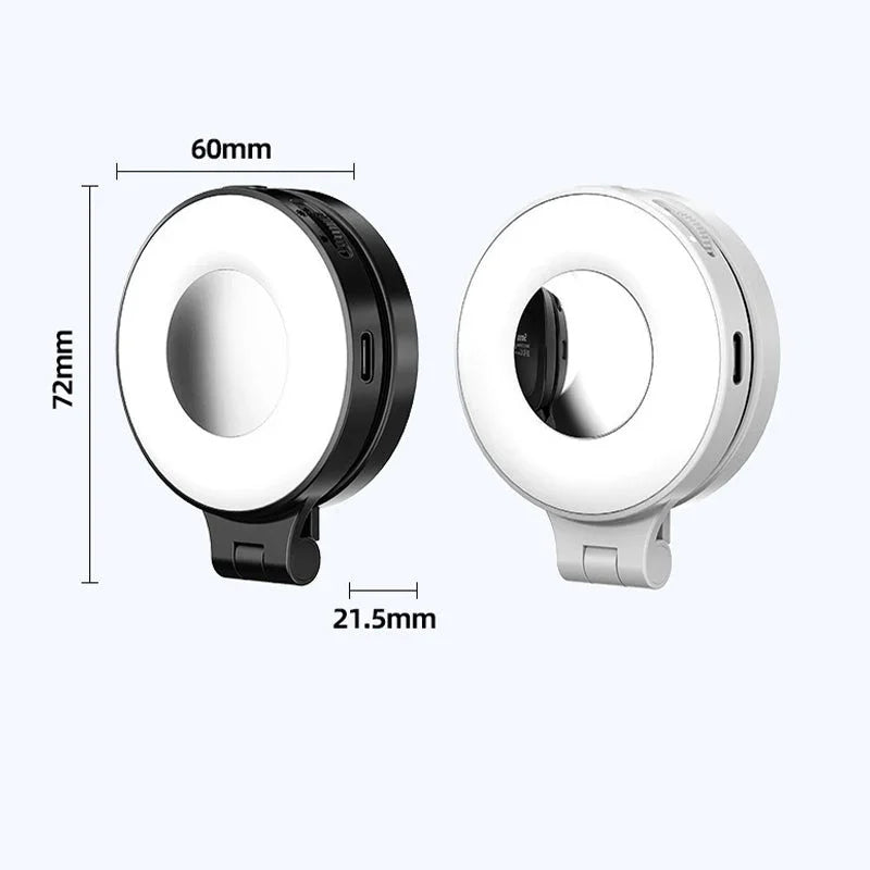 3-in-1 Magnetic Phone Light With Built-in Mirror