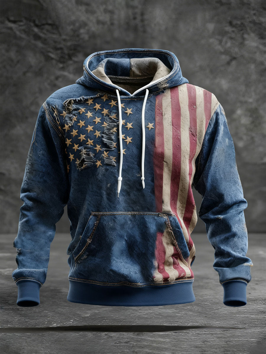Men's Print Casual Hoodie