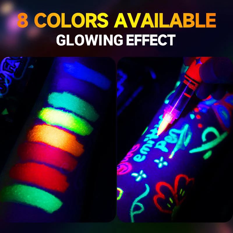 🎅New Year Special Deals ⚡50K+ SOLD!🎁UV Glow Face and Body Paint Markers Set
