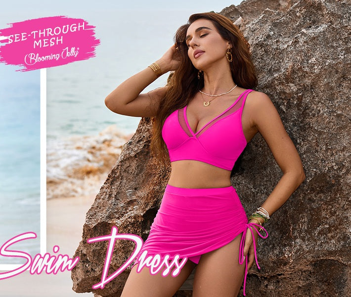 👙LAST DAY SALE 49% OFF💐Swim Skirt High Waisted Bikini Sets Tummy Control Swimsuits