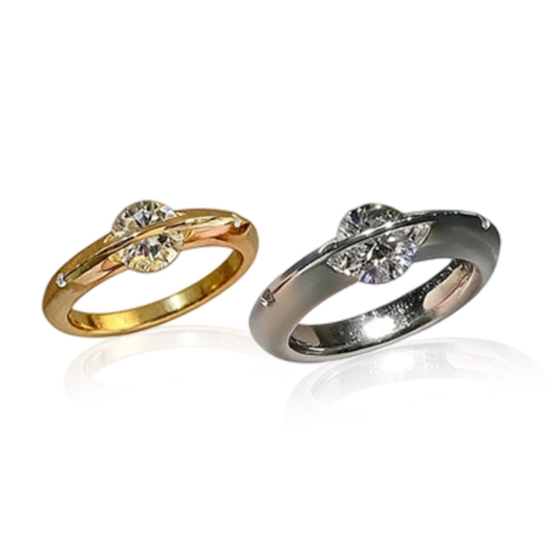 ❤️ Valentine's Day Gift 💎 Spinning Diamond Ring Symbolizing the Star of the Universe