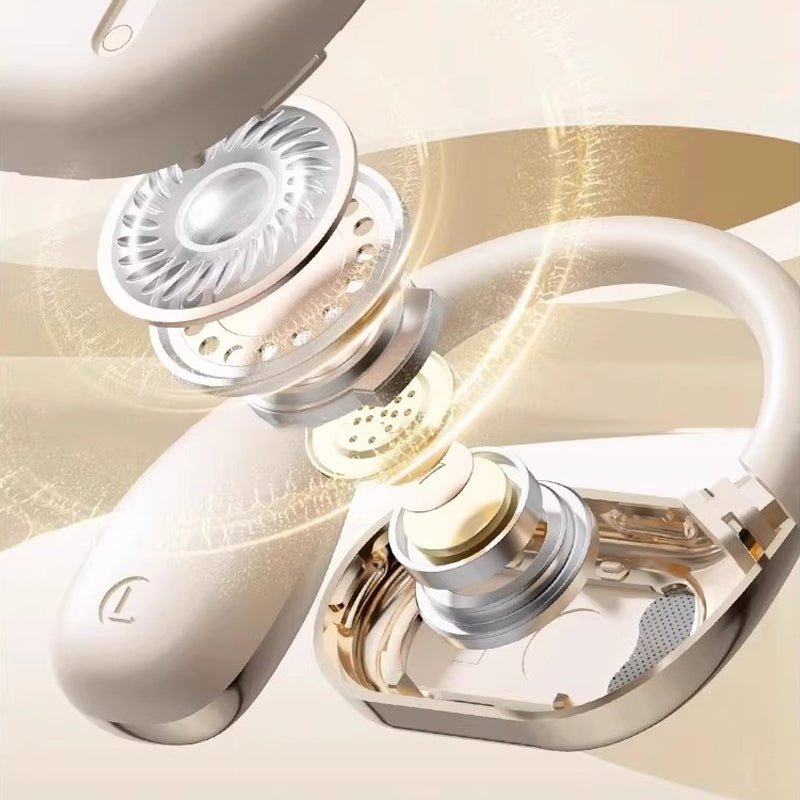 🎁 57% OFF! 🌀 Wireless Open-Ear Headphones – Air Conduction Tech, 72H Playtime & AI Noise-Canceling Calls 🎧✨