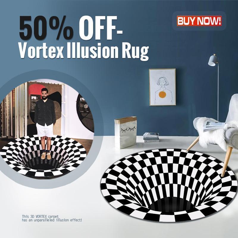 49% OFF-Tapis d'illusion vortex