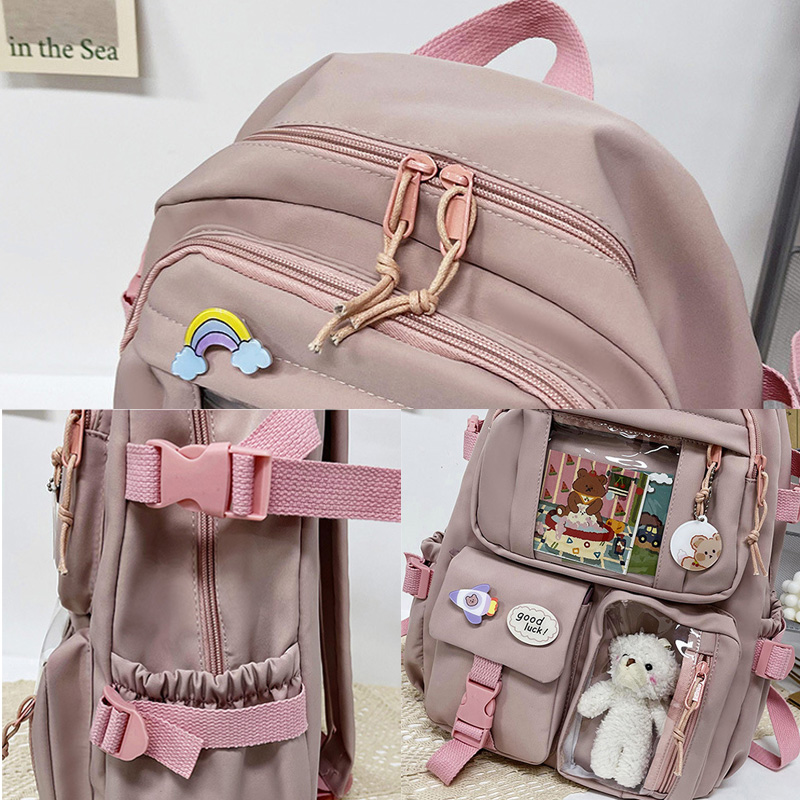 Cute Kawaii Canvas Backpack