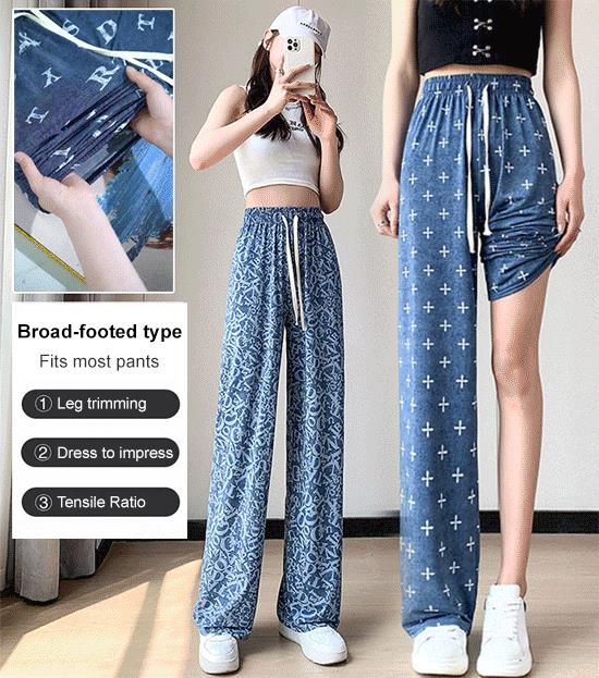 Denim Wide Leg Cool Pants