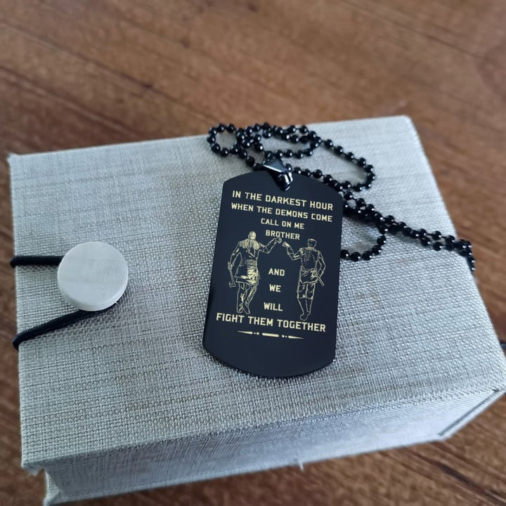 One Piece Engraved Brother Tag