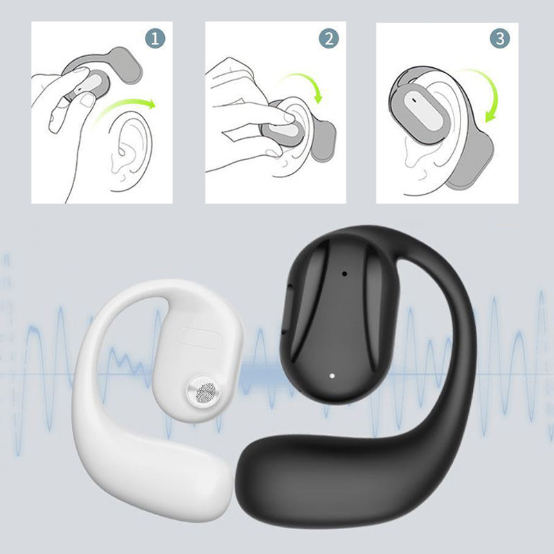 Bezdrátová sluchátka Bluetooth pro kostní vedení s jedním uchem