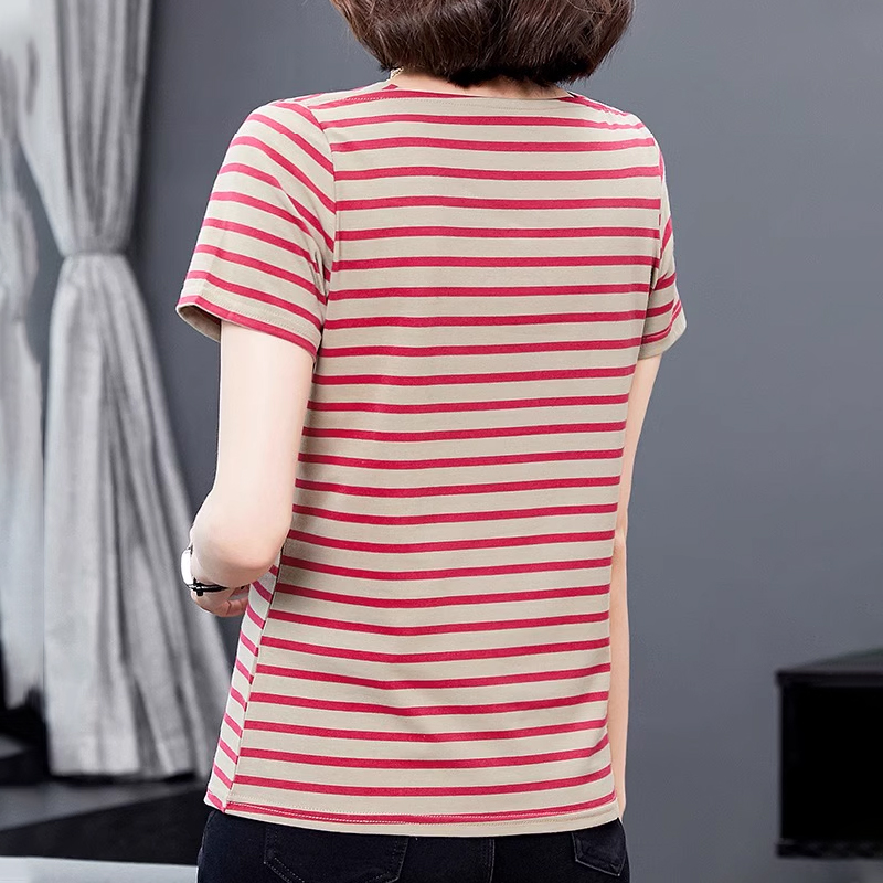 Summer Women’s Simple Striped Classic T-Shirt