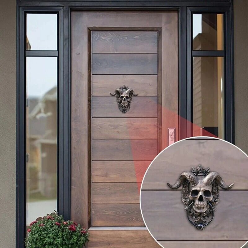 Devil Skull Sheep Head Door Knocker